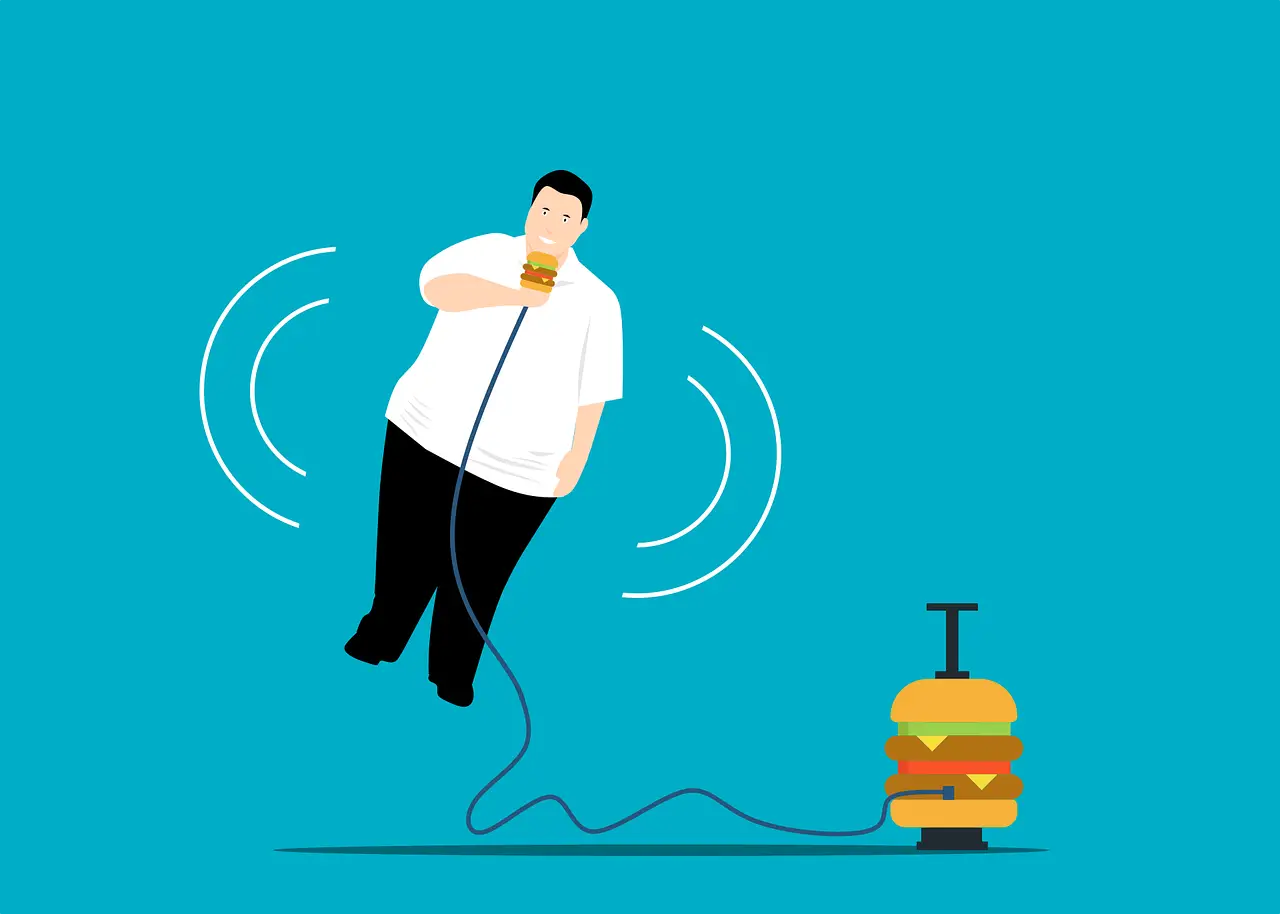 fast food, unhealthy, man, eating, floating, balloon, cartoon, pump, junk, food, overweight, cholesterol, trouble, habit, problem, diet, obesity, hungry, cholesterol, cholesterol, cholesterol, cholesterol, cholesterol, obesity, obesity, obesity